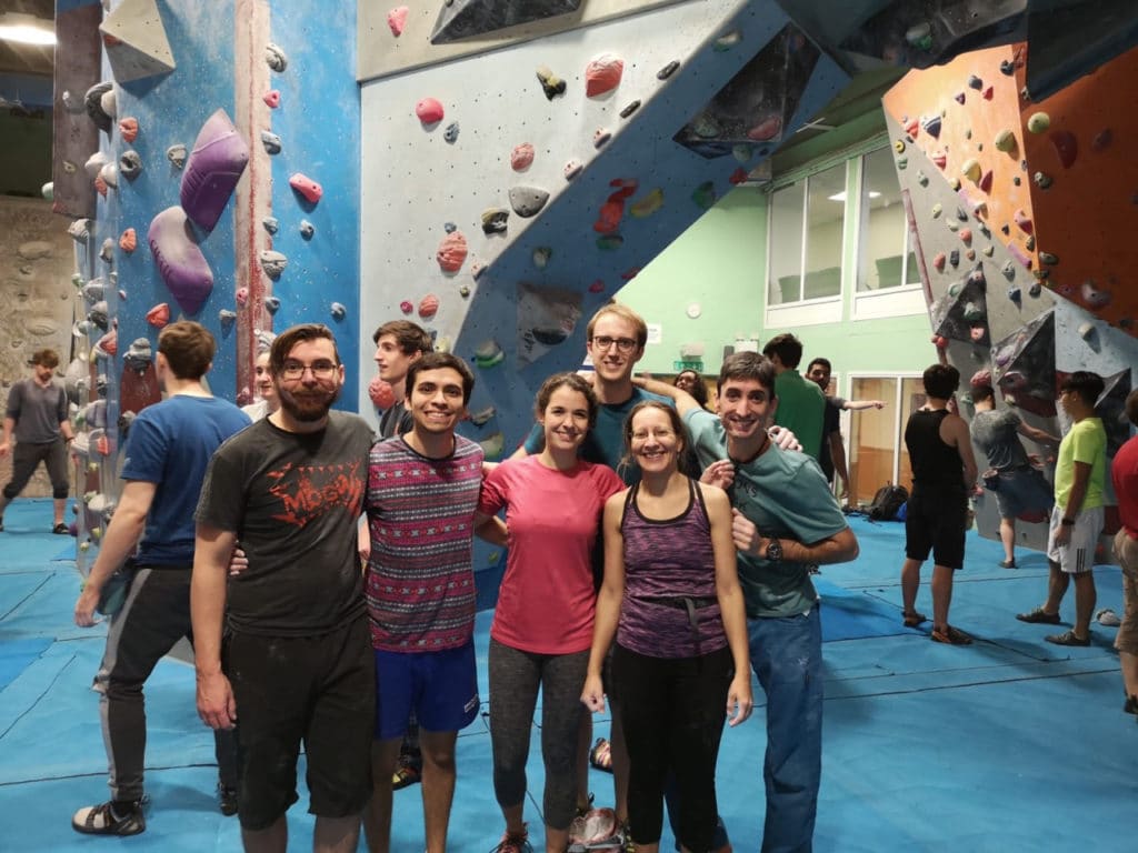 Institute Climbing Club at the wall Nov 2019