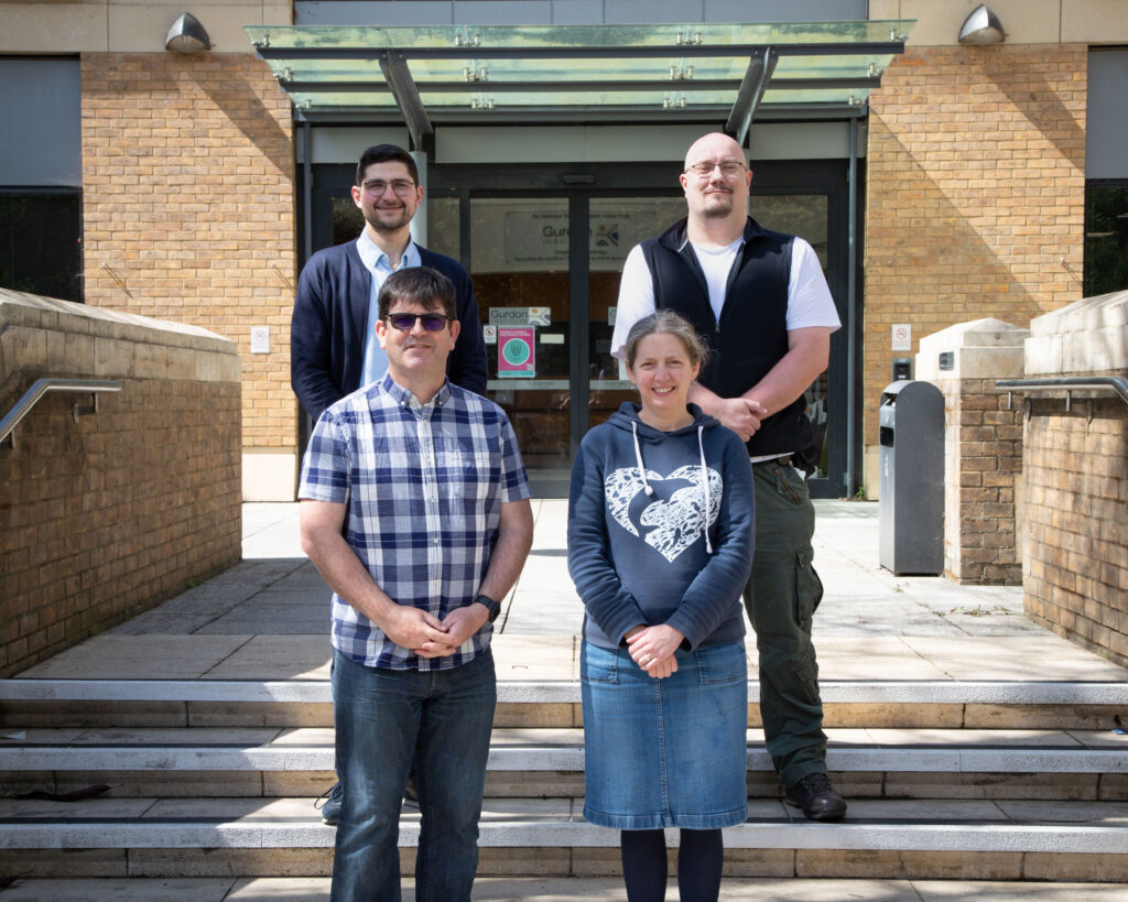 Photo of the Imaging team on Institute front steps